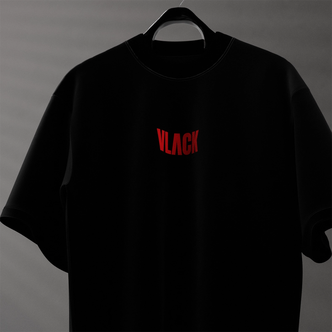 Vlack Champion Pro Coach - Black Regular Fit T-Shirt