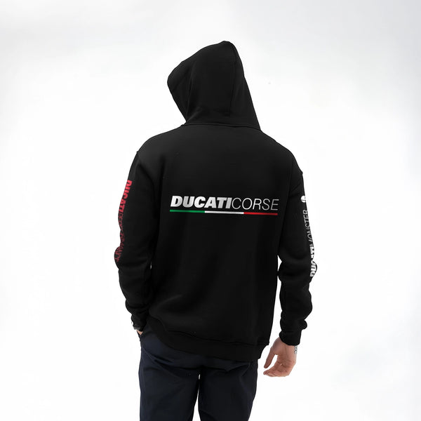 Vlack Ducati Corse Black Oversized Hoodie