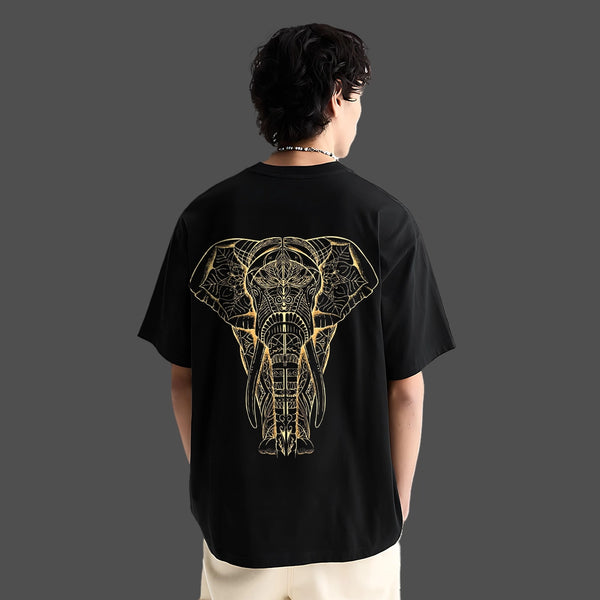 Majestic Spirit - Black Oversize T-Shirt