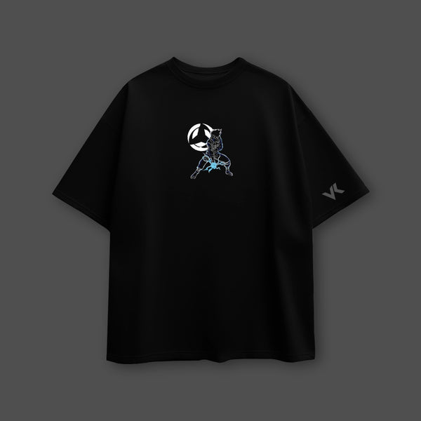 Lightning Shadow Kakashi – Oversized Fit Black T-Shirt - 2