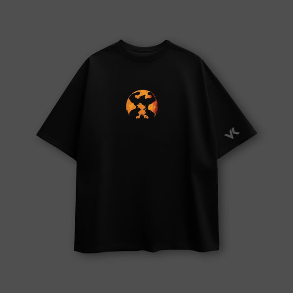 Dragon Soul Goku – Oversized Fit Black T-Shirt - 2