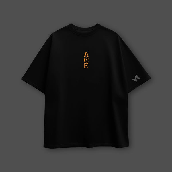 Portgas D. Ace Fire Fist – Oversized Fit Black T-Shirt - 2