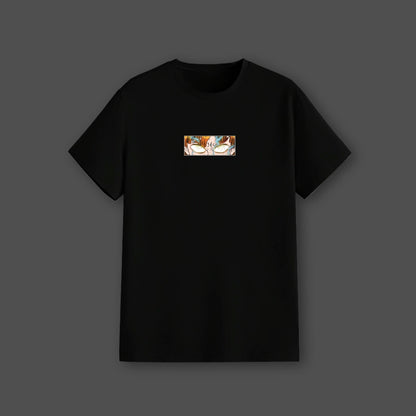 Zenitsu Agatsuma Demon Slayer Black Regular Fit T-Shirt