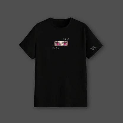 Nezuko Kamado Demon Slayer Black Regular Fit T-Shirt