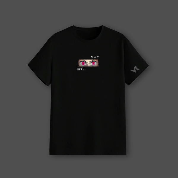 Nezuko Kamado Demon Slayer Black Regular Fit T-Shirt - 2