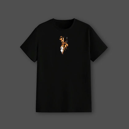 Kyojuro Rengoku Flame Hashira – Regular Fit Black T-Shirt