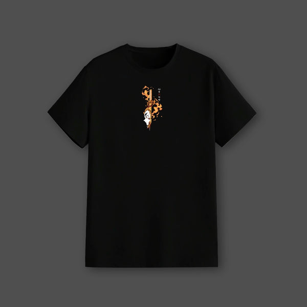 Kyojuro Rengoku Flame Hashira – Regular Fit Black T-Shirt - 2
