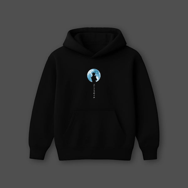 Vlack Jujutsu Kaisen Aura - Oversized Black Hoodie - 2