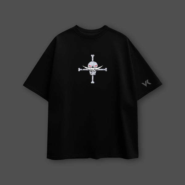 Whitebeard (Edward Newgate) Oversized Fit Black T-Shirt - 2