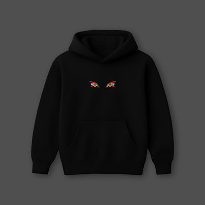 Vlack Akaza Demon - Oversized Black Hoodie