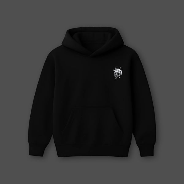 Vlack I'm Always Late - Oversized Black Hoodie - 2