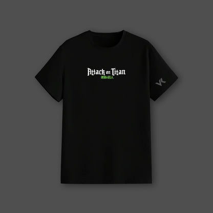 Eren Yeager Attack on Titan Black Regular Fit T-shirt