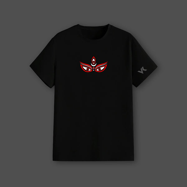 Jai Maa Kali Regular Fit Black T-Shirt - 2
