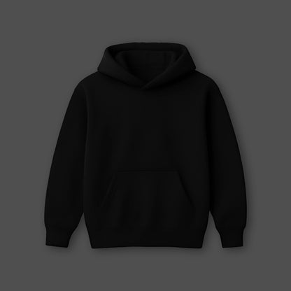 Vlack Plain All Black - Oversized Hoodie