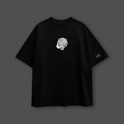 Sanji Oversized Fit Black T-Shirt