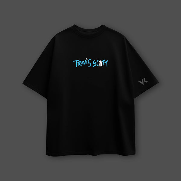 Travis Scott Astro World Oversized Fit Black T-Shirt - 2