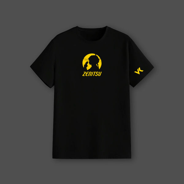 Zenitsu Agatsuma Lightning Breathing – Black Regular Fit T-Shirt - 2