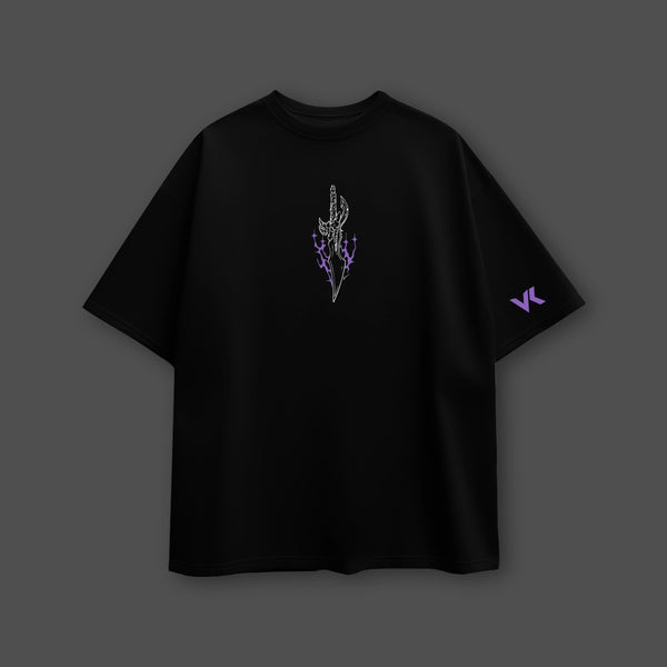 Shadow Monarch Arise Solo Leveling Black Oversized Fit T-shirt - 2