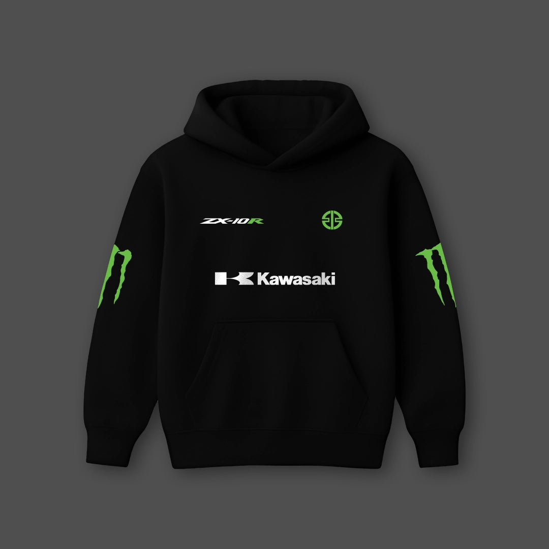 Vlack Kawasaki ZX10R Black Oversized Hoodie