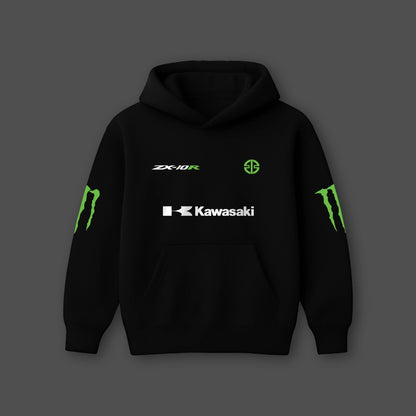 Vlack Kawasaki ZX10R Black Oversized Hoodie