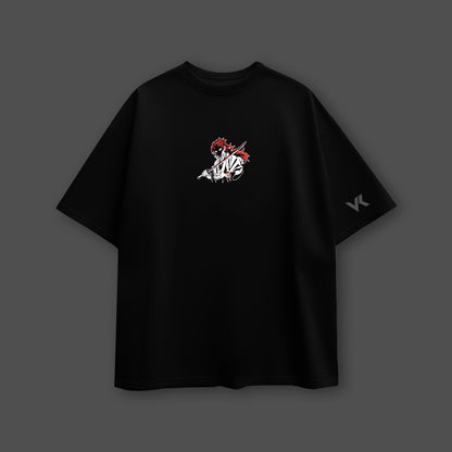Yoriichi & Kokushibo Oversized Fit Black T-Shirt