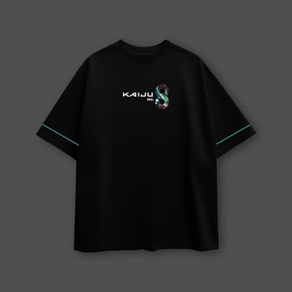Kaiju Battle Monster Black Oversized Fit T-shirt