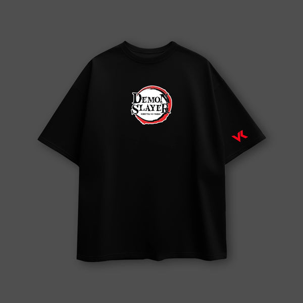 Kokushibo Demon Slayer Black Oversized Fit T-Shirt - 2