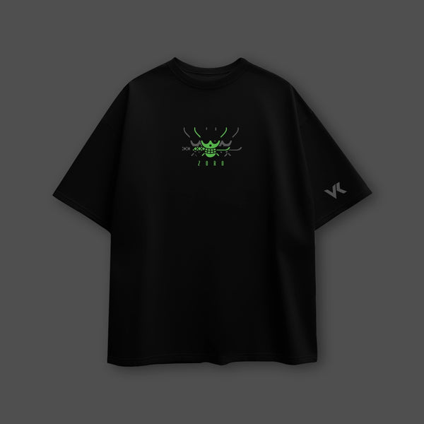 Blade Master Zoro – Oversized Fit Black T-Shirt - 2