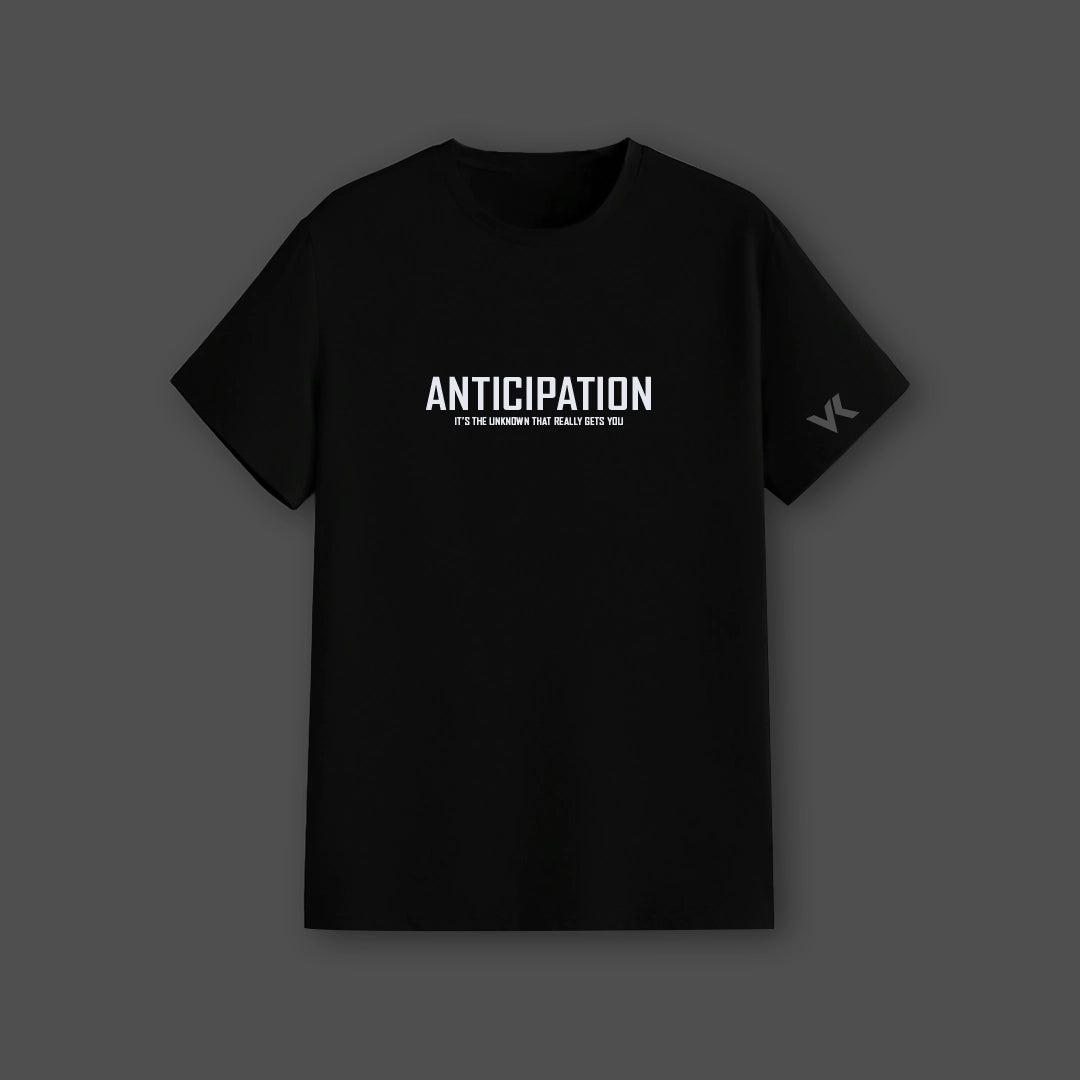 Vlack Anticipation Black Regular Fit Tshirt