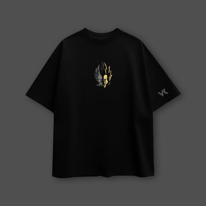 Saiyan Spark - Black Oversize Fit T-Shirt