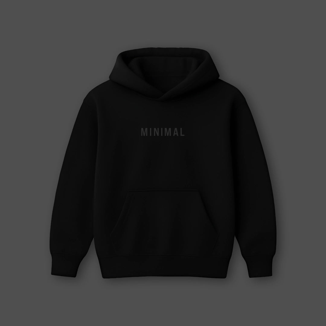 Vlack Wear Black - Oversized Black Hoodie
