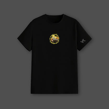 Zenitsu Agatsuma Lightning – Regular Fit Black T-Shirt