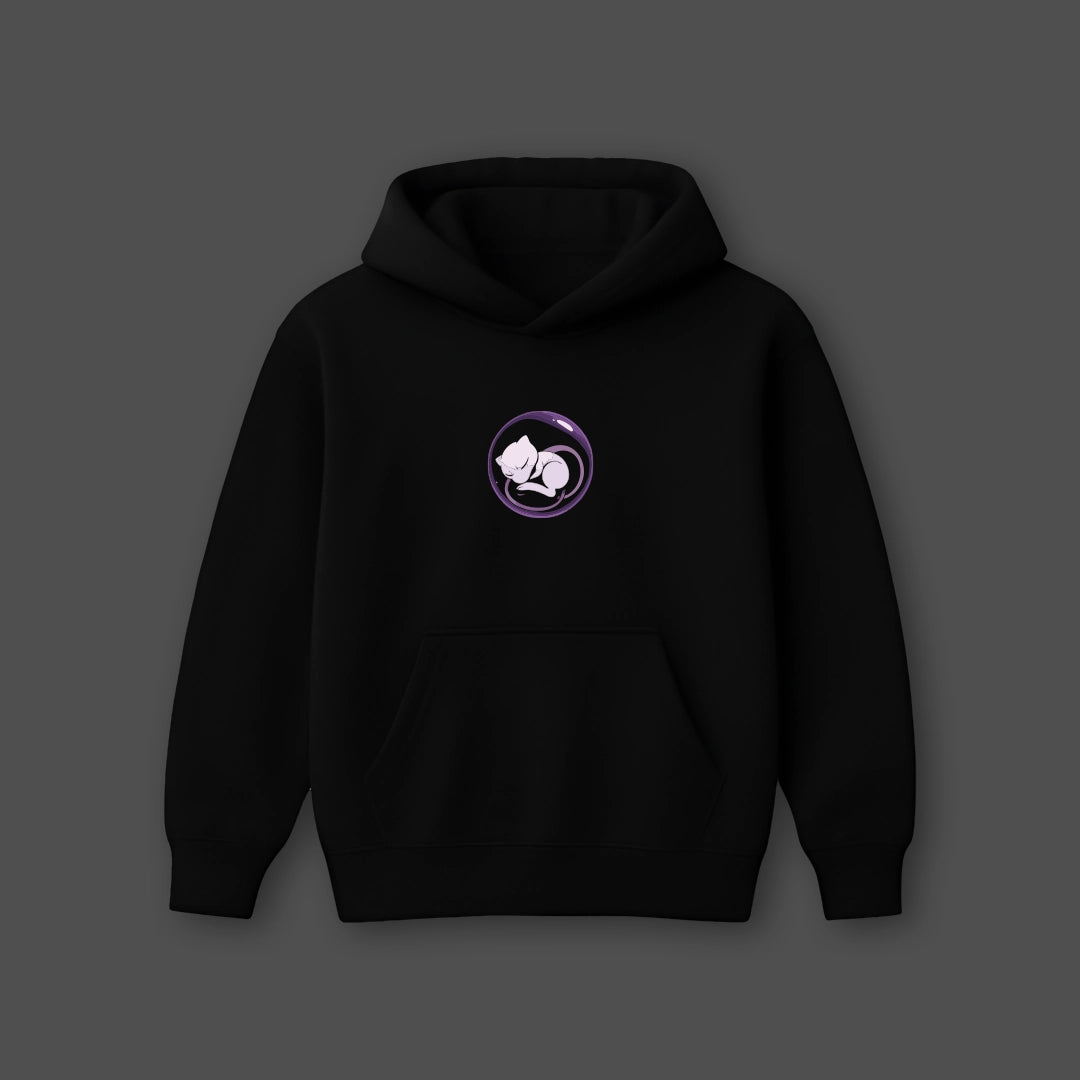 Vlack Mewtwo Fightining - Oversized Black Hoodie