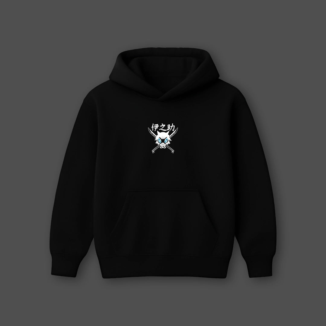 Vlack Inosuke  - Oversized Black Hoodie