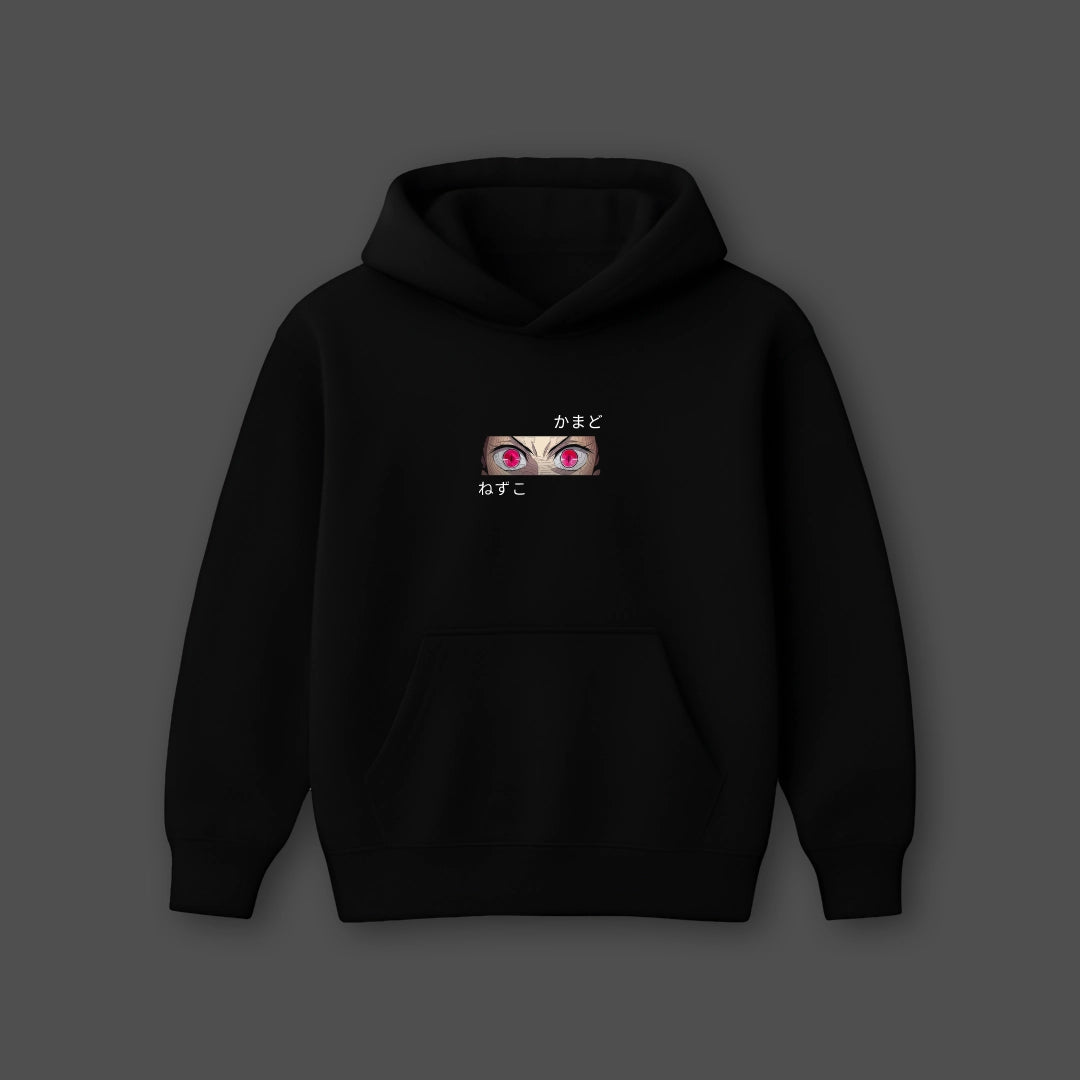 Vlack Nezuko - Oversized Black Hoodie