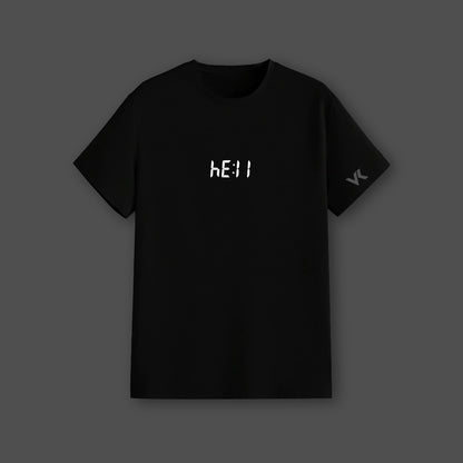 Vlack HELL Black Regular Fit Tshirt