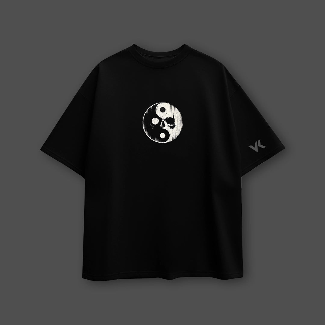 Eye Vision Graphic Oversized Fit Black T-Shirt