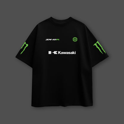 Vlack Kawasaki ZX10R Black Oversize Fit Tshirt