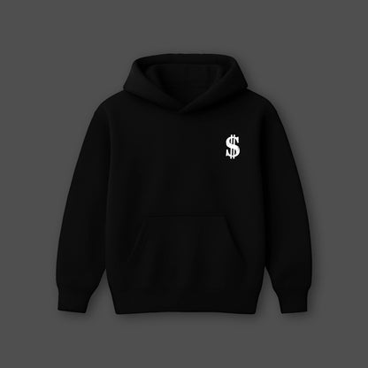 Vlack All We Need Is Money - Black Oversized Hoodie