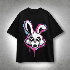 VLACK - Chaos Bunny - Black Oversize T-Shirt
