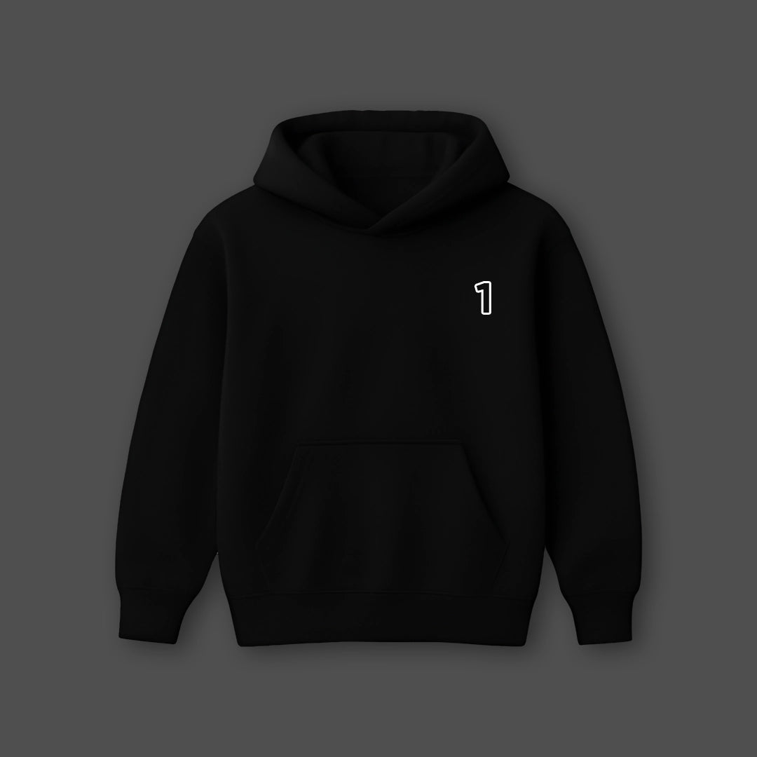 Vlack One of One - Oversized Black Hoodie