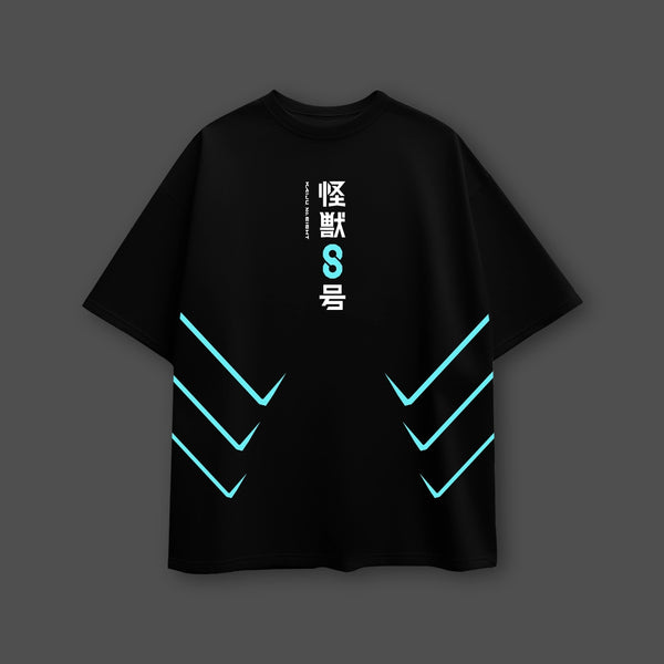 Kaiju No.8 Black Oversized Fit T-shirt - 2