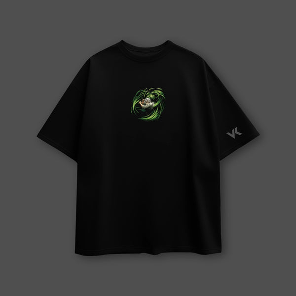 Sanemi Shinazugawa Oversized Fit Black T-Shirt - 2