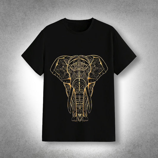 VLACK - Majestic Spirit - Black Regular Fit T-Shirt