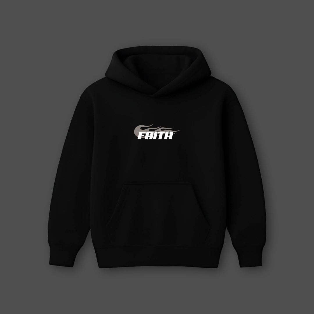 Vlack Together In Faith - Oversized Black Hoodie
