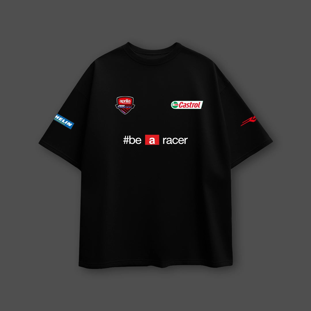 Vlack Aprillia RS457 Black Oversize Fit Tshirt