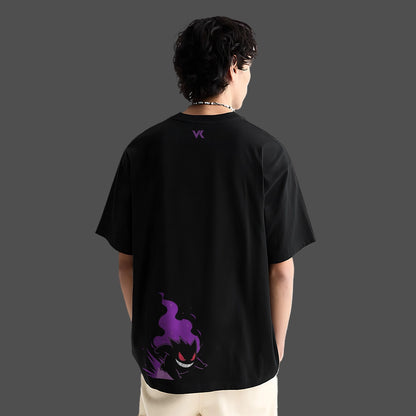 Gengar Oversized Fit Black T-Shirt
