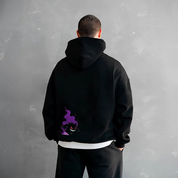 Vlack Gengar - Oversized Black Hoodie