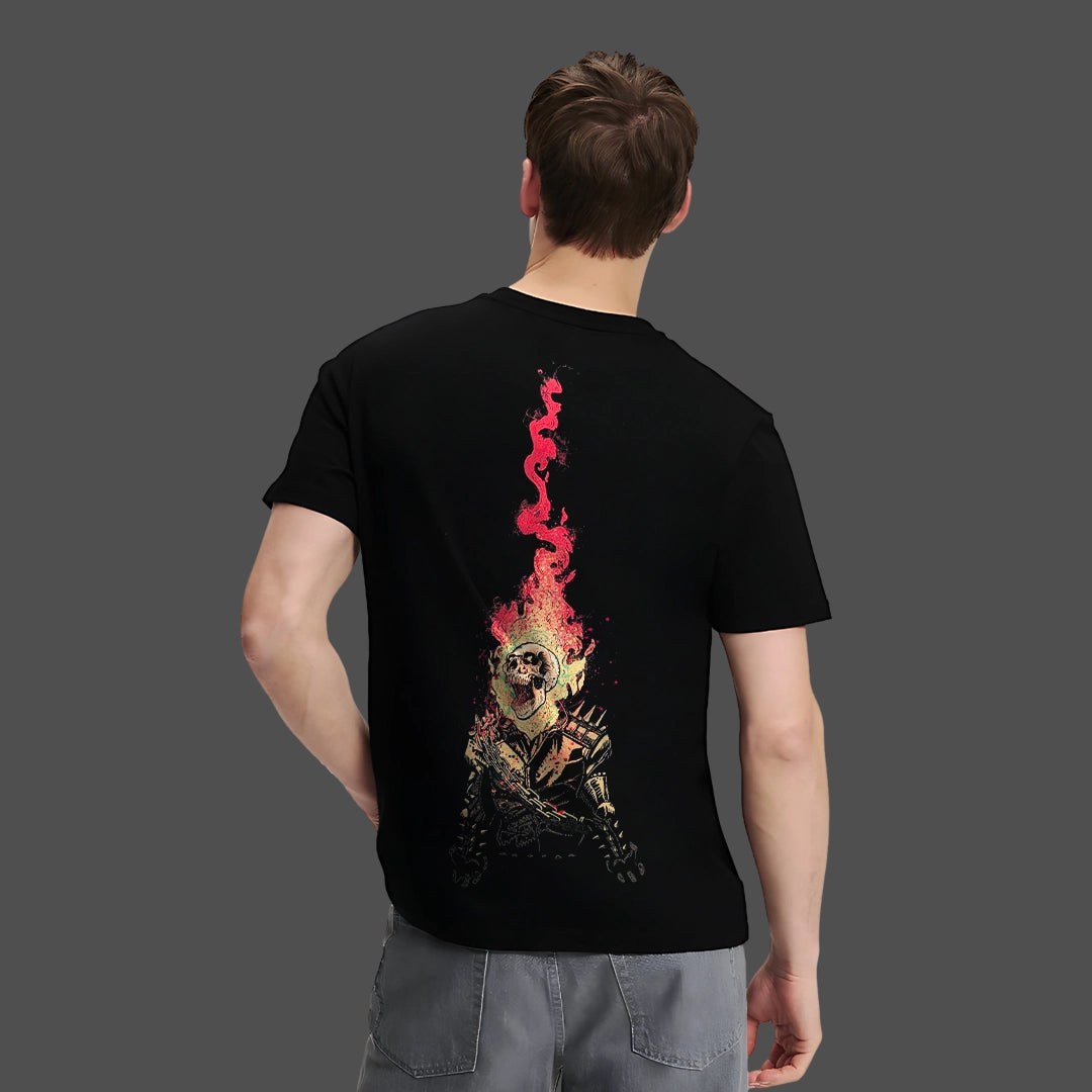 Soul on Fire - Black Regular Fit T-Shirt