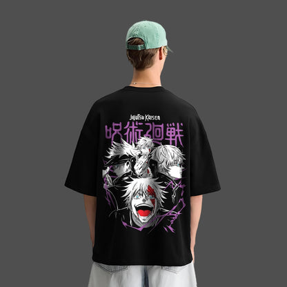 Satoru Gojo Limitless – Oversized Fit Black T-Shirt